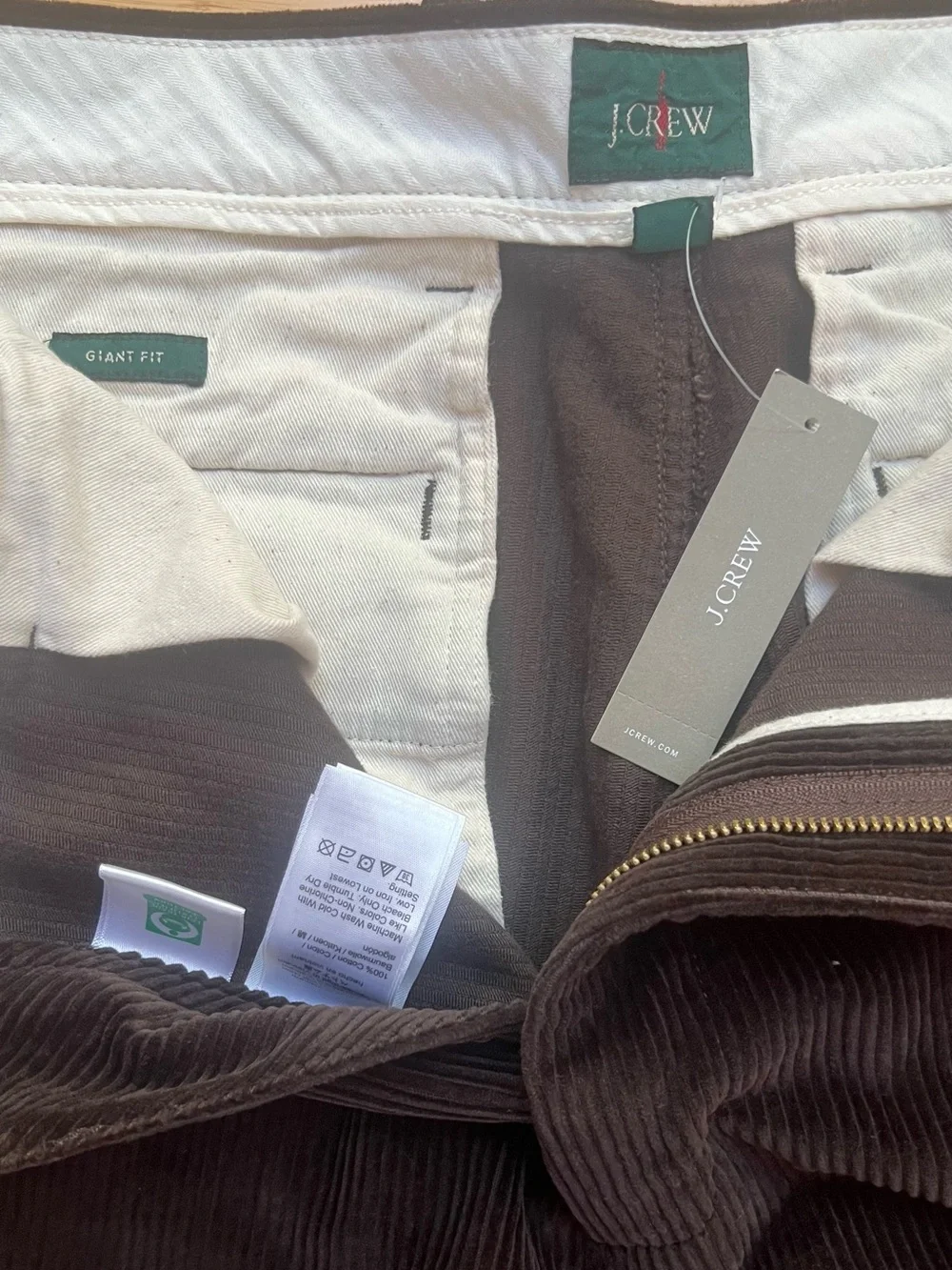 J.CREW Men's Size 30 Limited-Edition Giant-Fit Corduroy Pants (Style BS751)